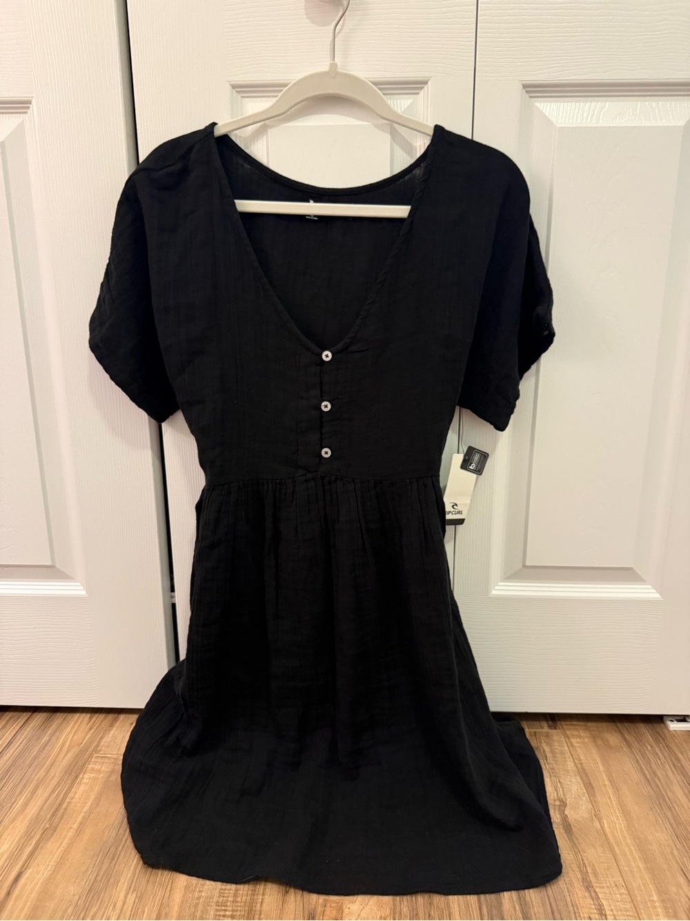 Rip Curl Black Linen Dress